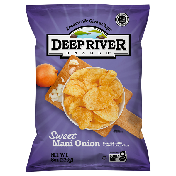 Deep River Snacks Sweet Maui Onion Kettle Cooked Potato Chips