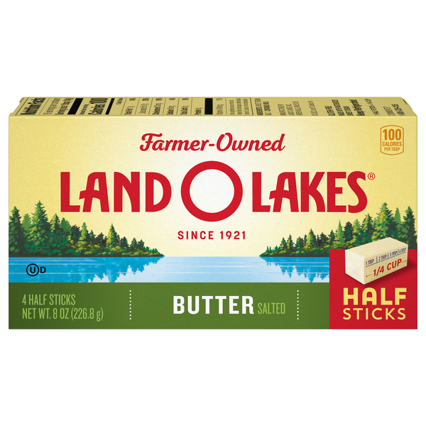 Land O Lakes Salted Butter Half Sticks - 4 ct