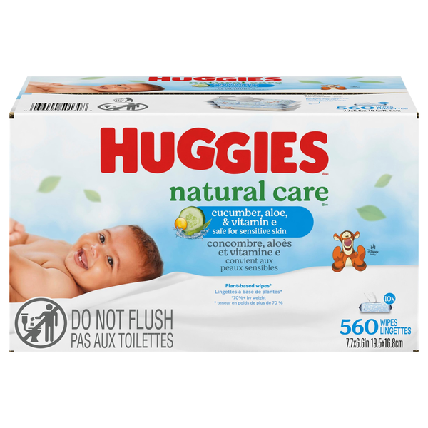 Huggies Natural Care Refreshing Baby Wipes Pop-Top - 10 pk