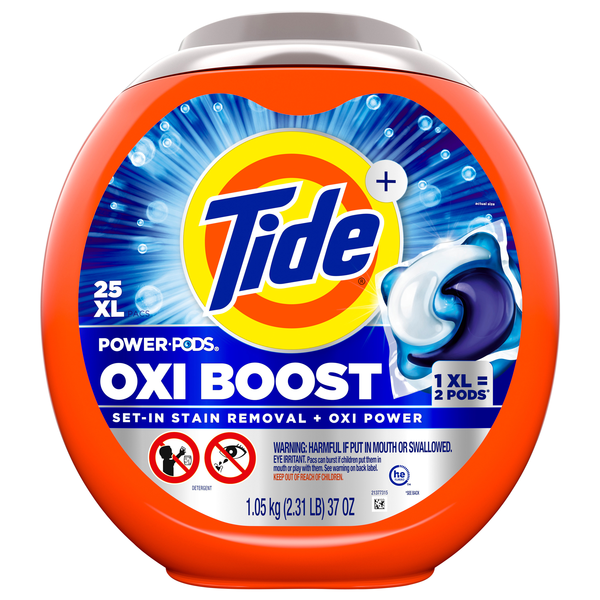 Tide + Oxi Boost Power PODS Laundry Detergent Pods