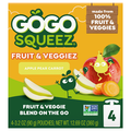 GoGo squeeZ Fruit & Veggiez on the Go Zippin' Zingin' Pear - 4 ct