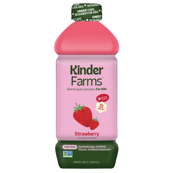 Kinderlyte Natural Strawberry Oral Electrolyte Solution