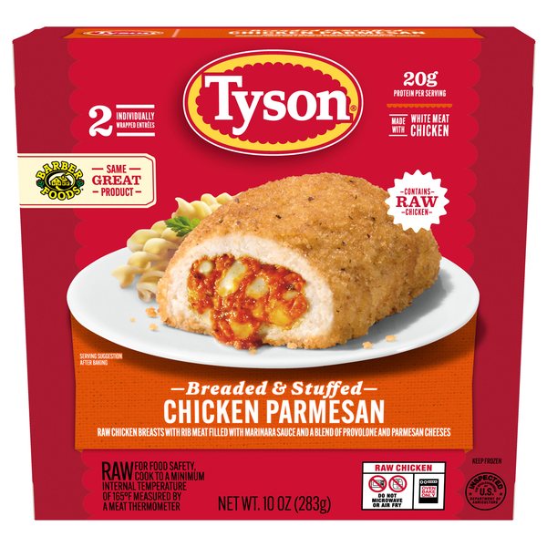 Tyson Raw Breaded & Stuffed Chicken Parmesan - 2 ct Frozen