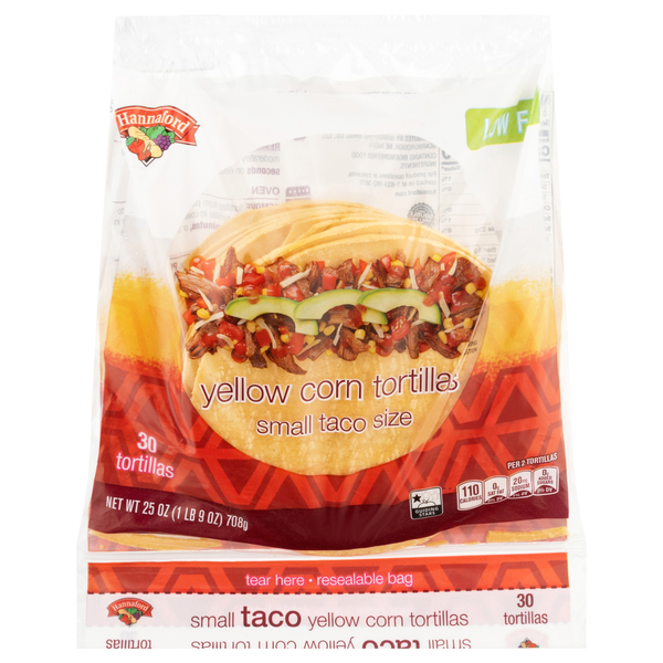 Hannaford Small Taco Size Yellow Corn Tortillas - 30 ct