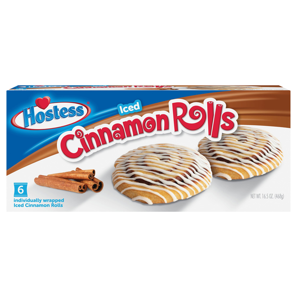Hostess Iced Cinnamon Rolls - 6 ct