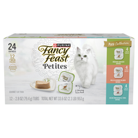 Fancy Feast Petites Pate Collection Variety Pack Wet Cat Food - 12 ct