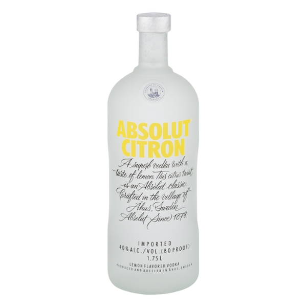 Absolut Citron Lemon Flavored Vodka
