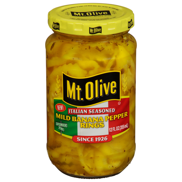 Mt. Olive Italian Seasoned Mild Banana Pepper Rings