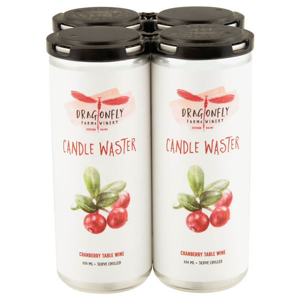 Dragonfly Farm & Winery Candle Waster Cranberry Table Wine - 4 pk