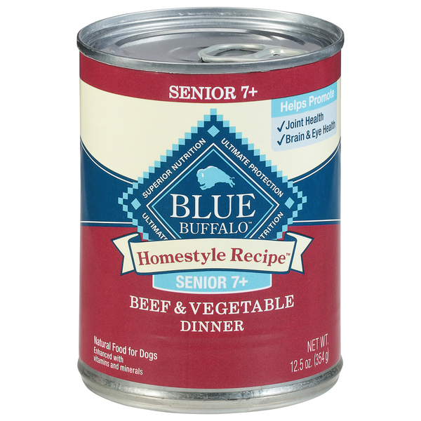 Blue Buffalo Natural Homestyle Beef & Vegetable Dinner Senior Wet Dog Food