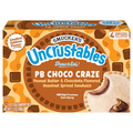 Smucker's Uncrustables PB & Chocolate Hazelnut Spread Sandwich - 4 ct