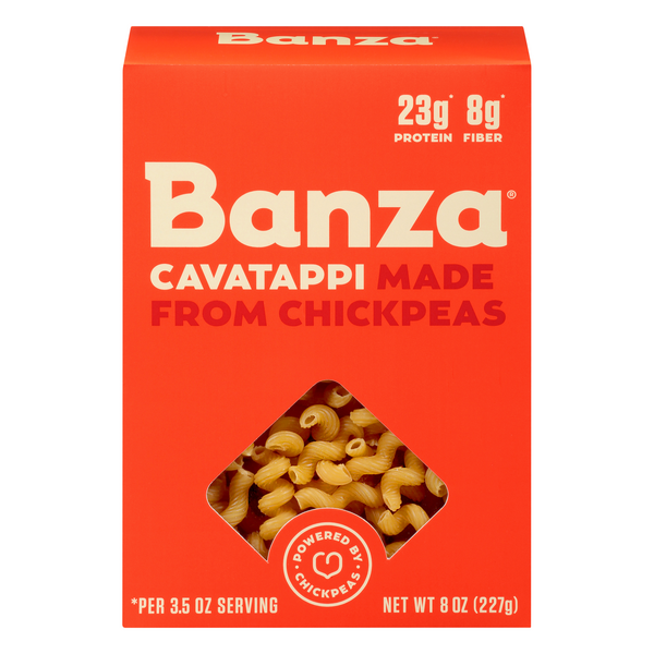Banza Gluten Free High Protein Low Carb Chickpeas Cavatappi Pasta