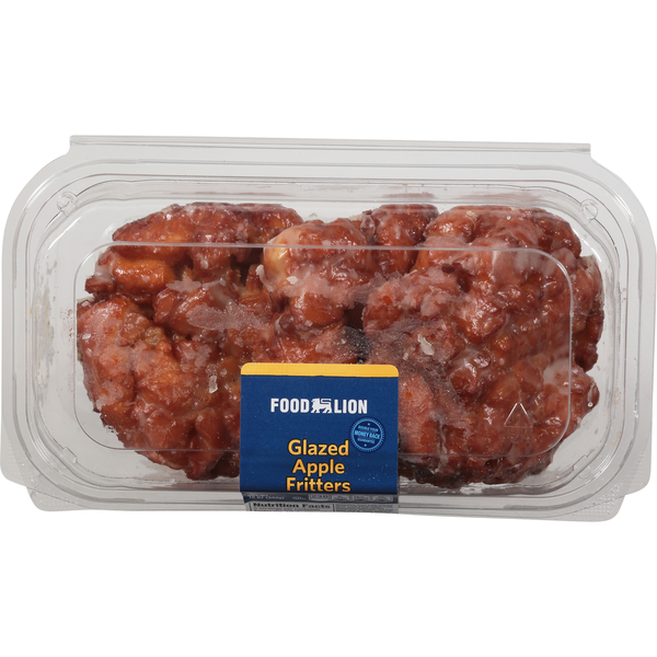 Food Lion Glazed Apple Fritters - 3 ct