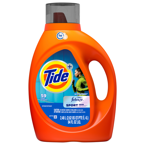 Tide + Febreze Sport Odor Defense Active Fresh Liquid Laundry Detergent
