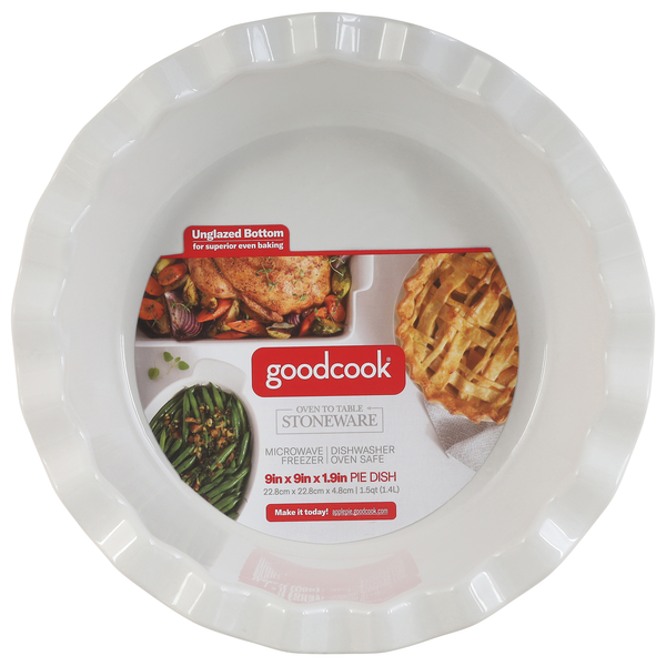 GoodCook Stoneware Pie Dish