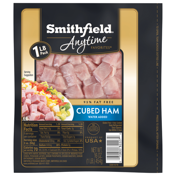 Smithfield Anytime Favorites 95% Fat Free Cubed Ham
