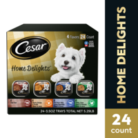CESAR Home Delights 4 Flavors Variety Pack Adult Wet Dog Food - 24 ct