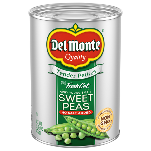 Del Monte No Salt Added Tender Petites Very Young Small Sweet Peas