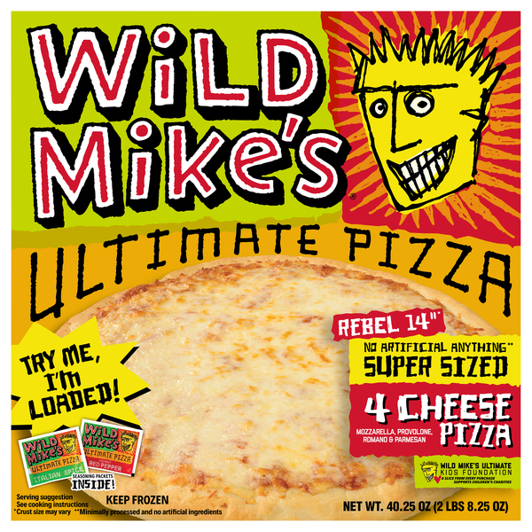 Wild Mike's Ultimate 4 Cheese 14 Inch Pizza Frozen