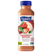 Naked Strawberry Banana Fruit Smoothie Fresh