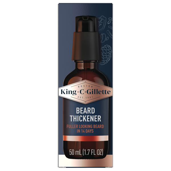 King C Gillette Beard Thickener Formulated with Vitamin B Complex & Caffeine
