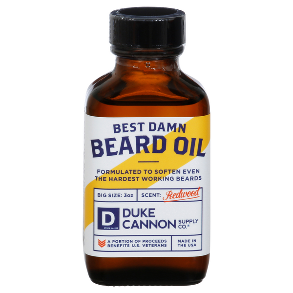 Save on Duke Cannon Best Damn Beard Oil Redwood Order Online Delivery