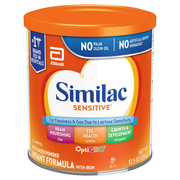 Similac Sensitive For Fussiness & Gas Powder Infant Formula with Iron
