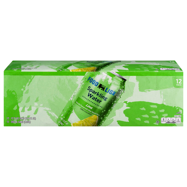 Save on Food Lion Sparkling Water Lime 12 pk Order Online Delivery