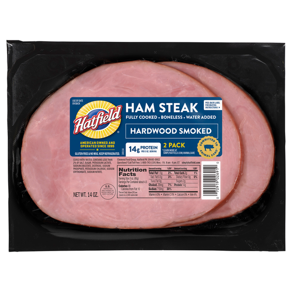 Hatfield Boneless Hardwood Smoked Ham Steaks - 2 ct