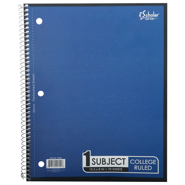 iScholar College Ruled Notebook