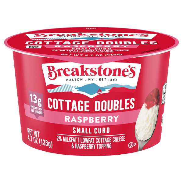 Breakstone's Cottage Doubles 2% Low Fat Raspberry Cottage Cheese