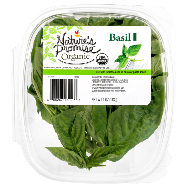 Nature's Promise Organic Basil Leaves