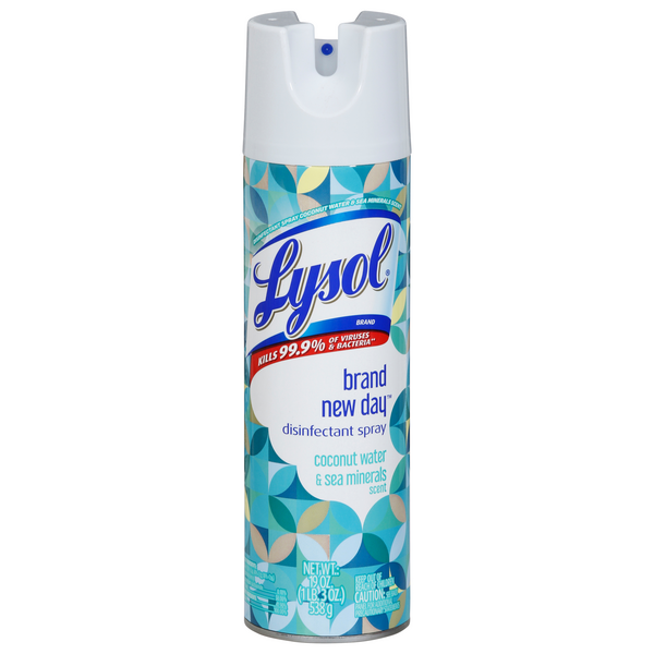 Lysol Brand New Day Coconut Water & Sea Mineral Disinfectant Spray Aerosol