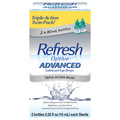 Refresh Optive Advanced Lubricant Eye Drops Triple-Action Relief - 2 ct