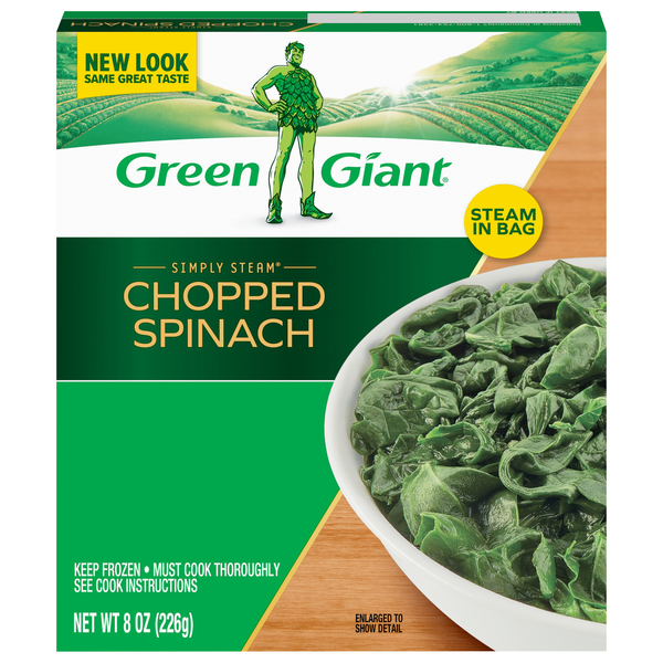 Green Giant Simply Steam No Sauce Chopped Spinach Frozen