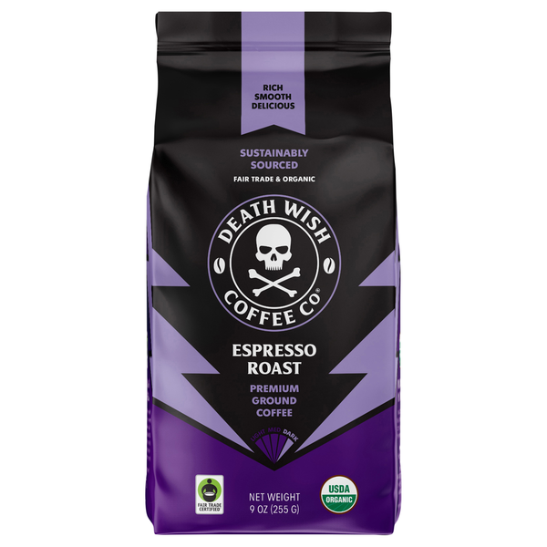 Death Wish Espresso Roast Dark Roast Ground Coffee