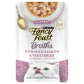 Fancy Feast Broths Classic with Salmon & Vegetables Cat Food Complement