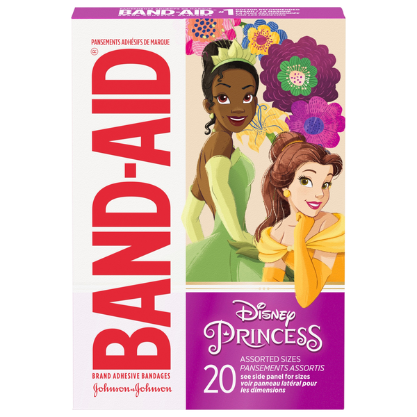 Band-Aid Kid's Adhesive Bandages Assorted Sizes Disney Princess