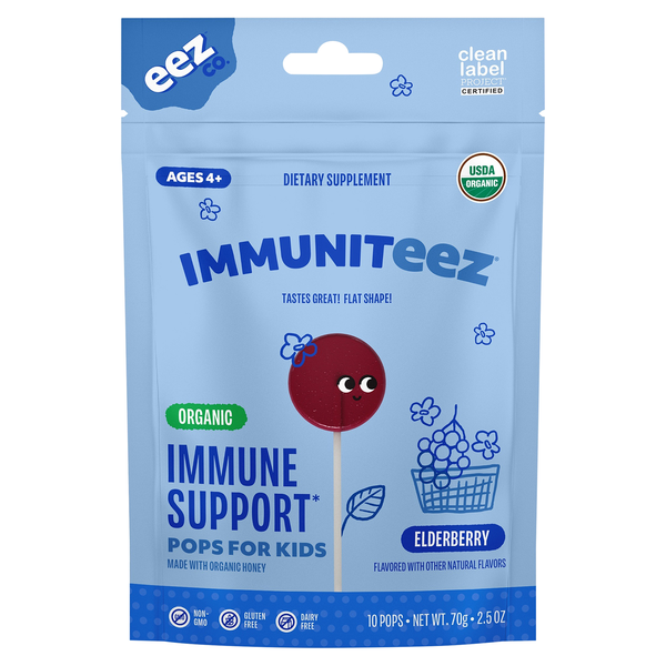 Eez Co. Immuniteez Immune Support Pops Elderberry Organic - 10 ct