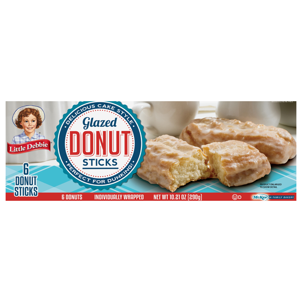 Little Debbie Glazed Donut Sticks - 6 ct