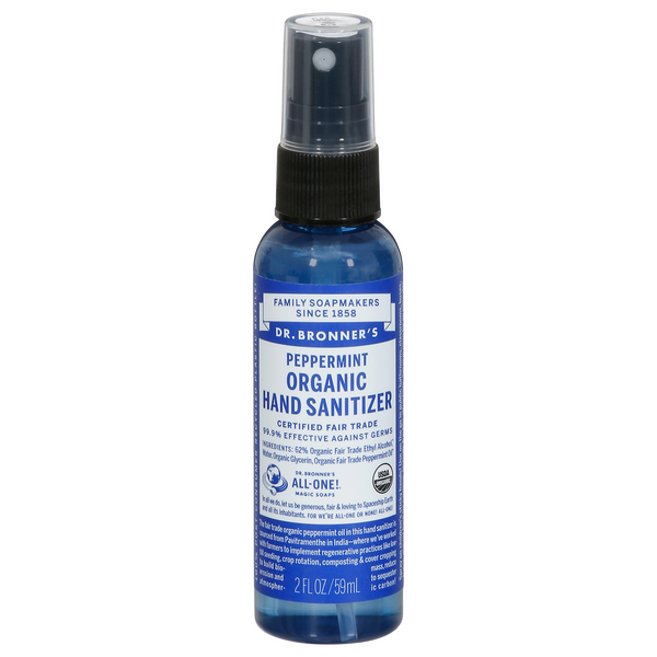 Save on Dr. Bronner's Organic Hand Sanitizer Peppermint Order Online
