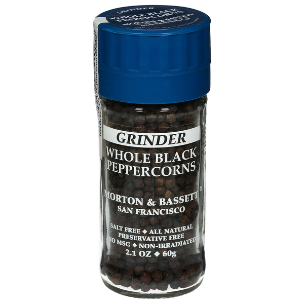 Morton & Bassett Whole Black Peppercorns Grinder