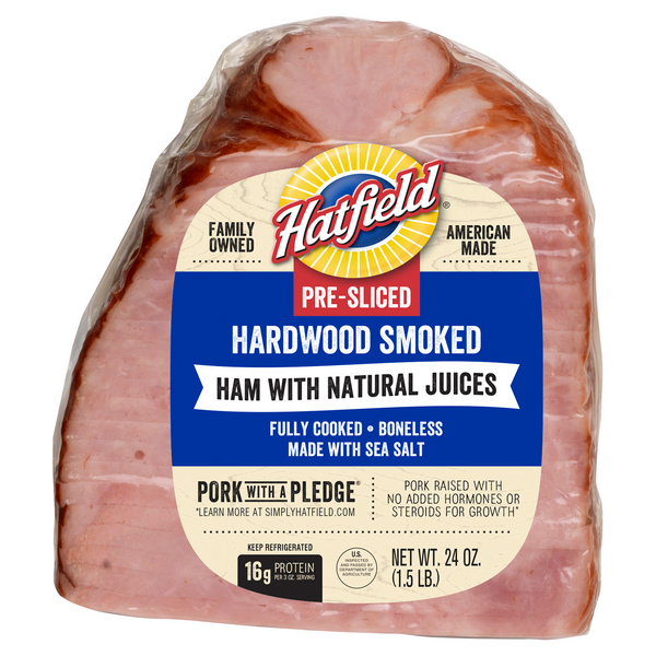 Hatfield Fully Cooked Boneless Hardwood Smoked Ham Pre-Sliced