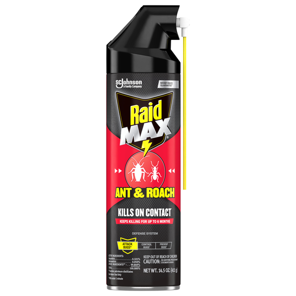 Raid Max Ant & Roach with Concentrator Wand Aerosol