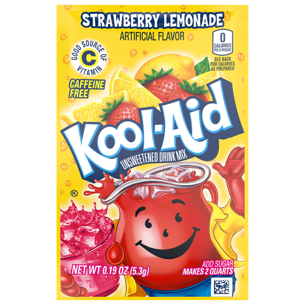 Kool-Aid Drink Mix Strawberry Lemonade Unsweetened