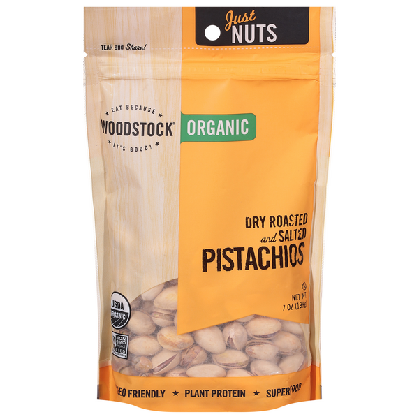 Woodstock Pistachios Dry Roasted & Salted Organic