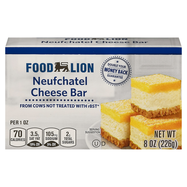 Food Lion Neufchatel Cheese Bar