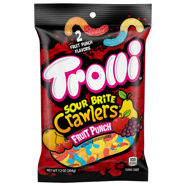 Trolli Sour Bite Crawlers Fruit Punch Gummi Candy