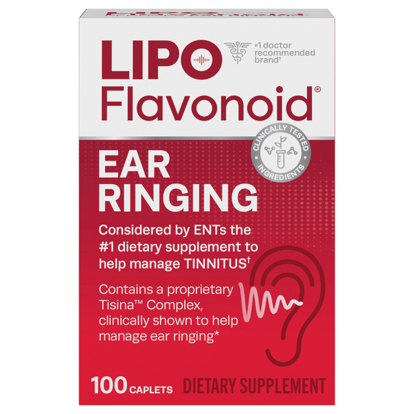 Lipo-Flavonoid Plus Ear Ringing Dietary Supplement Caplets