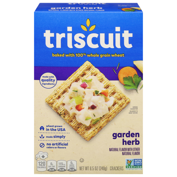 Triscuit Garden Herb Whole Grain Wheat Crackers